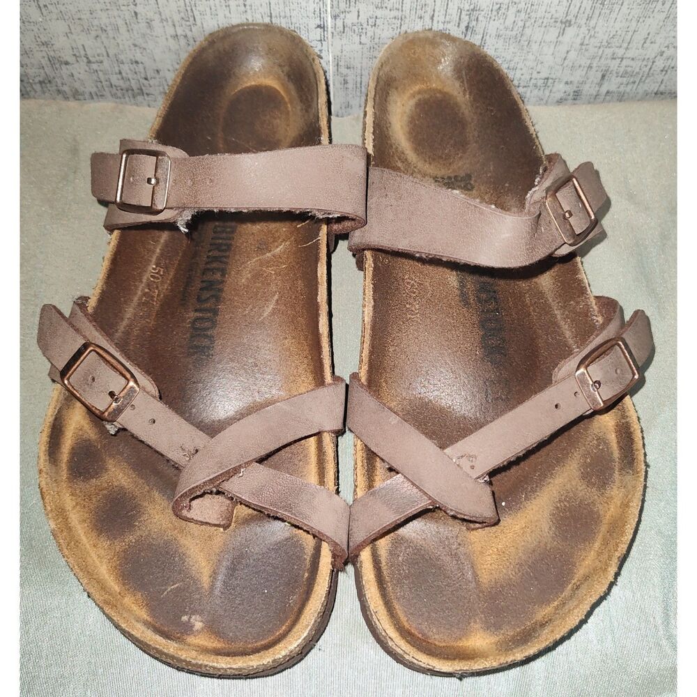 Birkenstock Mayari Mocha Leather Unisex Sandals